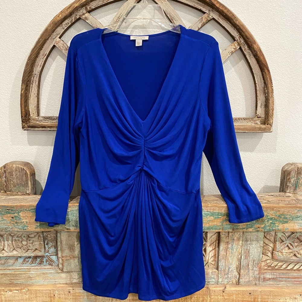 Boston Proper large blue blouse